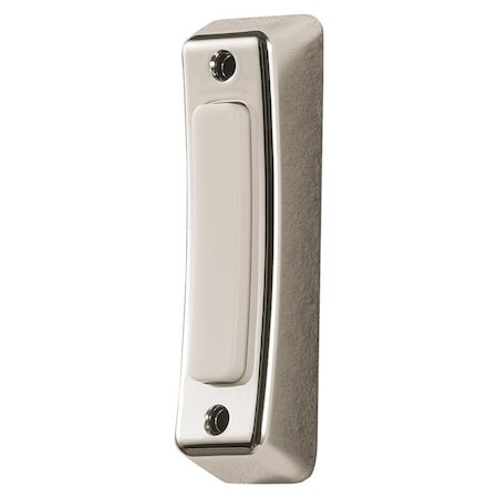 Globe Globe Heath Zenith Satin Nickel Silver Metal Wired Pushbutton Doorbell 18000222
